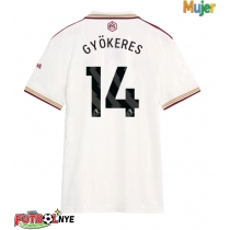 Camiseta Arsenal Viktor Gyokeres #14 Tercera Equipación para mujer 2025-26 manga corta